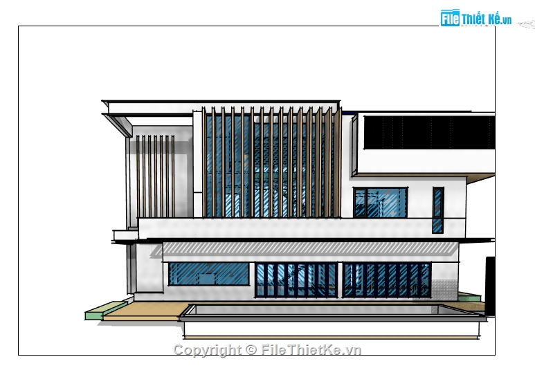 Nhà biệt thư 2 tầng,reit biệt thự 2 tầng,Revit Nhà phố 2 tầng,biệt thự 2 tầng,biệt thự 2 tầng kích thước 11x22m